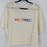 Abound Crew Neck Graphic Crop T-Shirt In Ivory Happiness Relaxed Fit Size S