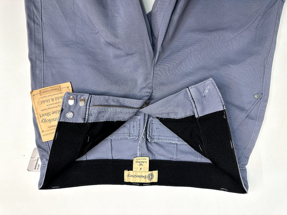 DEMOCRACY AB Technology High Rise Trouser Shorts In Flint size 4
