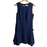 Eliza J Women's A Line Sheath Dress with Pleated Attachments size 14P navy $158