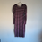 Susina Long Sleeve Stripe Midi Dress Burgundy Size S Made In USA
