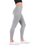 Leggings mode en coton pour femmes MeMoi Gris Taille M/L NWT