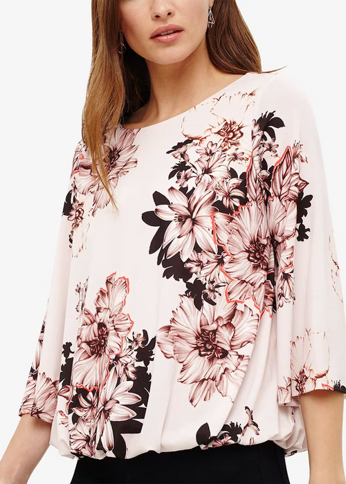Phase Eight  Thea Floral Print Top in pink size 14