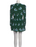 Combishort plissé à manches longues en soie pour femme Maje Imprimé floral vert Taille 36 350 $