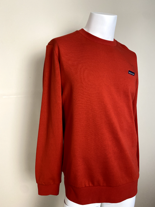 Scotch & Soda Men's Crewneck Pullover Sweater In Fiesta Red Size XL