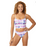 Splendid Women's Swimwear Sun Daze Crop Bikini Top And Bottom Size M