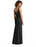 Social Bridesmaid Sleeveless Tie Back Chiffon Trumpet Gown Black Size 6