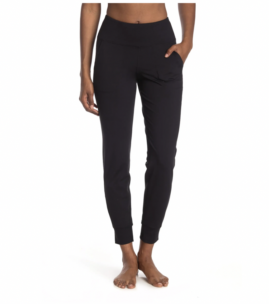 90 Degree By Reflex Cropped Jogger Legging Pants Black Size S