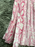 NWT Topshop jupe imprimé peau de serpent rose et blanc avec fentes avant taille 8