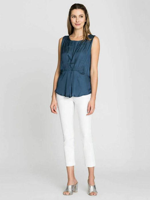 NIC+ZOE Plus Size Paper White Stretch Comfortable Pants 16W Retail $148