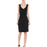 Moschino Women's  Bow Front Woven Sleeveless Dress in Balck size 44 ( 10 US )