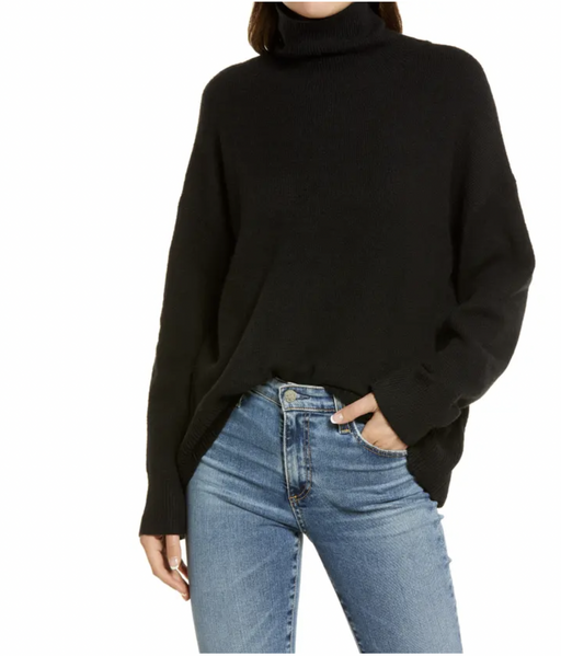 Treasure & Bond Turtleneck Sweater In Black Size S