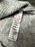 NWT Topshop Taille US 0-2 Robe mini-pull surdimensionnée à manches longues Gris PDSF 75 $