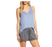 Make + Mod­el You Know It Rib sleeveless Tank in Blue Stonewash size L