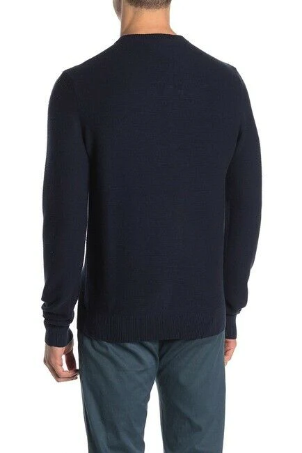 Vince Camuto Colorblock Crew Neck Fit Pima Cotton Sweater Pullover Mens L $85