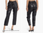 Laundry by Shelli Segal EUC Faux Leather Black Joggers Pants Size M black