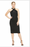 London Times Women's Dress Twist Halter Sheath Dress In Black Size 4 New