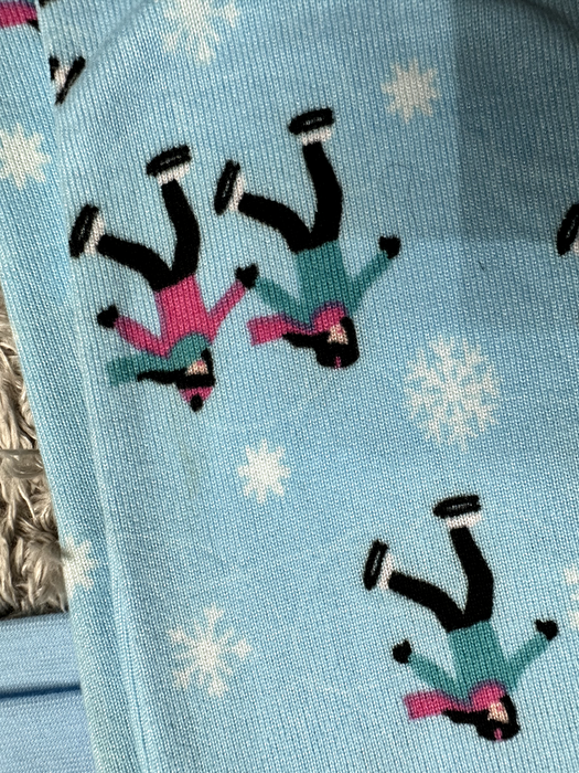 Jasmine women's Rose Pajama Set Women' Medium Christmas in blue