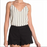 Socialite Womens Scalloped V-Neck Camisole Sleeveless Adjustable Straps Size S
