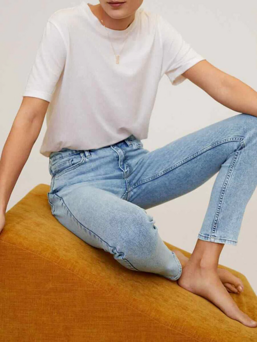 Mango Sculpt Skinny Jeans in blue size 8US