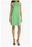 Alice + Olivia Women's Azitara Low Back Satin Mini Dress In Jade Size 10 $295