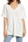 Free People T-shirt blanc à manches courtes et col en V pour femme Taille M