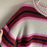 BP Women's Long Sleeve Peppy Sweater Beige Medium Heather Pink Striped Size M