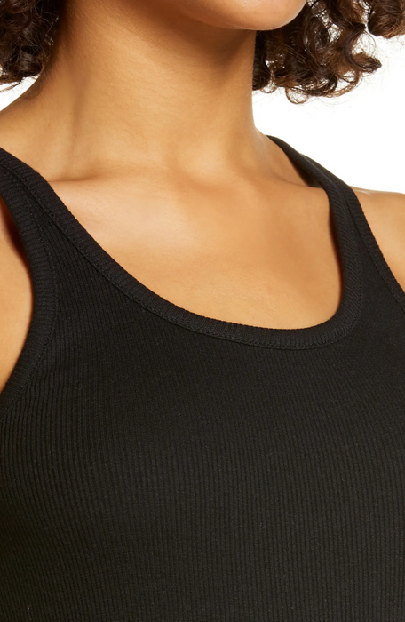 BP. Cool Rib Sleeveless Tank Top In Pink Creole Plus Size 2x