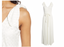 Donna Ricco New York Women's White Belted Bow Shoulder Lined V-Back Maxi Dress 4