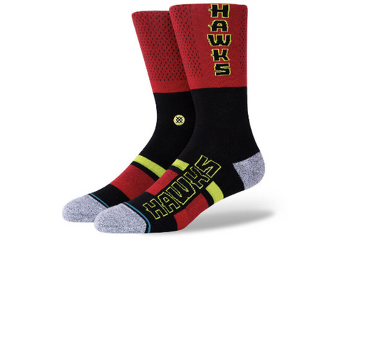 Stance NBA Atlanta Hawks Shortcut 2 Infiknit Crew Socks Men’s L 9-13 Red
