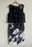 Phase Eight Della Layered Dress Navy/Ivory Sleeveless Dress Size 12 US 16UK $240