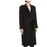 Sandro Women's Wool Blend Peak Lapel Velvet Tie Coat Navy Size 4 US / 36 FR $910