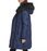 DKNY Doudoune à bordure en fausse fourrure pour femme en bleu marine taille S 350 $