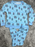 Jasmine women's Rose Pajama Set Women' Medium Christmas in blue
