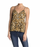 Abound Printed V-Neck Camisole Tan Leopard Brown Size XXS