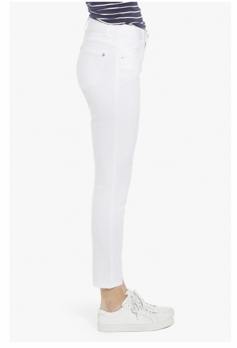 WIT & WISDOM Ab-solution High Waist Ankle Skinny Jeans In Optic White size 16
