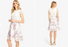 Phase huit Florence dentelle a-ligne à manches courtes robe au genou taille florale 14US $230