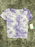 ABOUND Haut boutonné tie-dye sur le devant pour femme en violet clair/pastel taille M