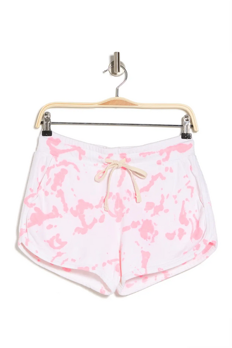 SUNDRY Tie Dye Dolphin Shorts Pop Peach Sundry Sz 3/Large  $106 in pink
