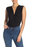 Ten Sixty Sherman NORDSTROM Plunge Neck Solid Bodysuit Size  M in black