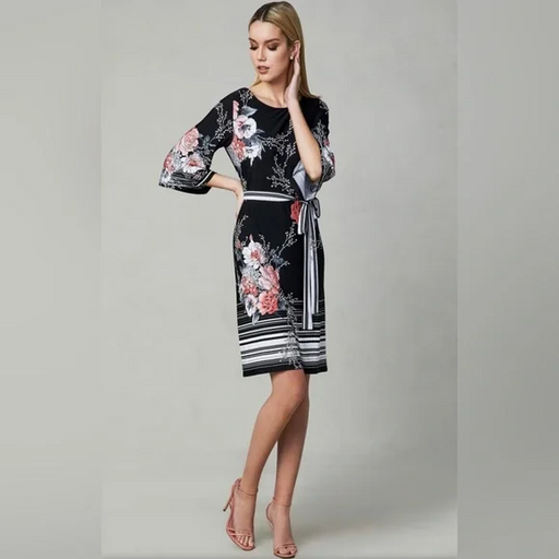 Studio one  Women's 3/4 Sleeve Floral Shift Dress  floral Size S $108