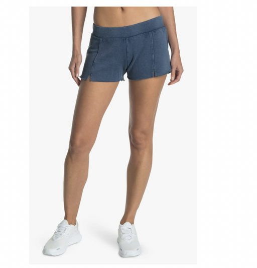 Z By Zella Embody Washed Knit Shorts In Navy Size S