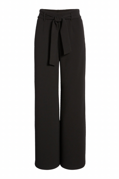 Open Edit Belted High Waist Pants In Black Size S