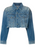 Grlfrnd Eve Cosmic Ray Pearl Embellished Denim Trucker Jacket $460 size M