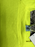 Good Luck Gem Women's Ribbed Square Neck Tee Shirt In Neon Yellow Size M