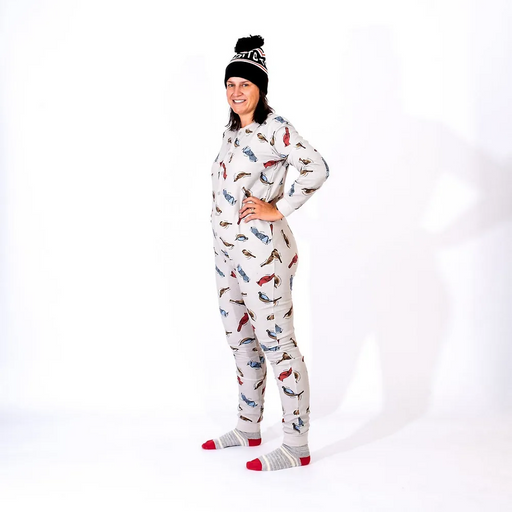 Drake General Store Unisex Birds Camp sleeping Jumpsuit size XL