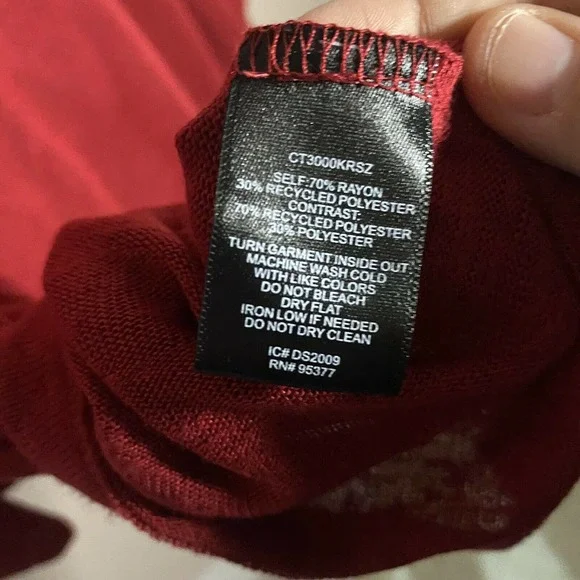 New Sanctuary Size 3X Hanna Pleat Sleeve Top Tartan Red Holiday V-neck Light