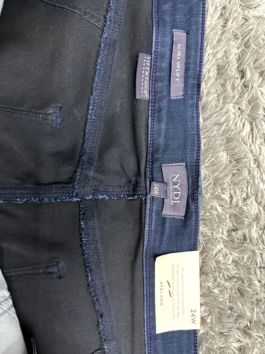 NYDJ women's Alina Uplift Skinny Jeans Plus Size 24W in blue $139