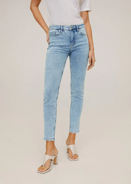 Mango Sculpt Skinny Jeans in blue size 8US