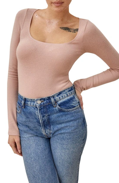 Reformation Katie Bodysuit In Serenade Size XL