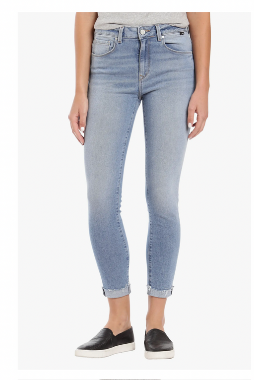 Mavi Tess High Rise Skinny Jeans In Mid Blue 90s Str Size 31/36